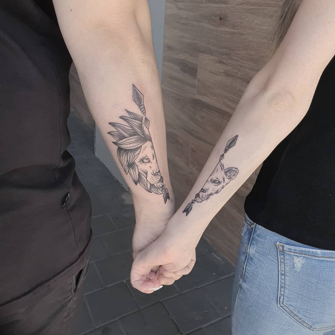 44 ideias de tatuagem de casal para você se inspirar