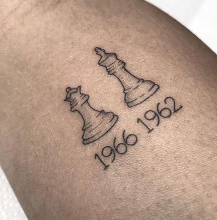 Tatuagens de rainha de xadrez