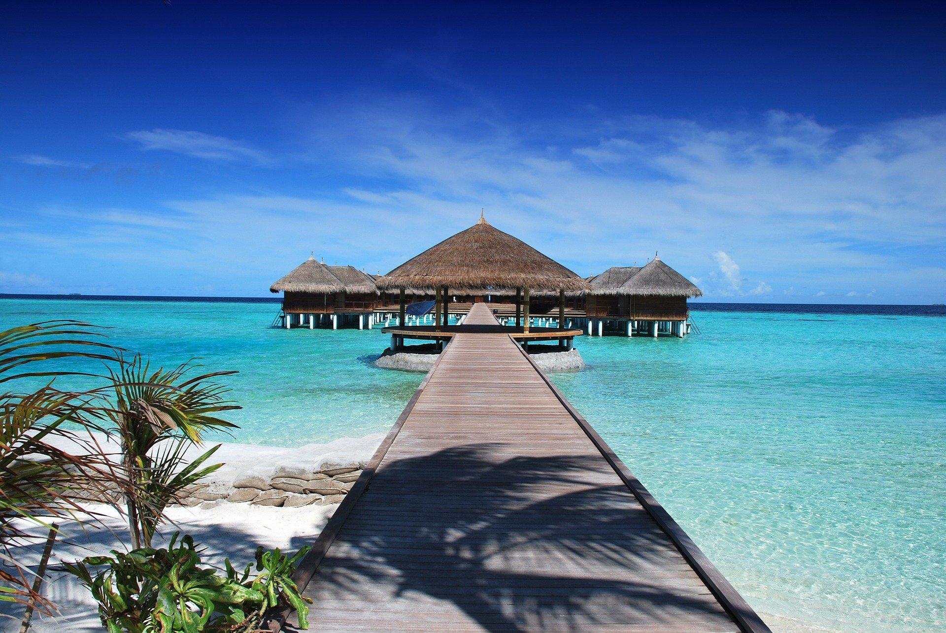 Imagem mostra Ilhas Maldivas