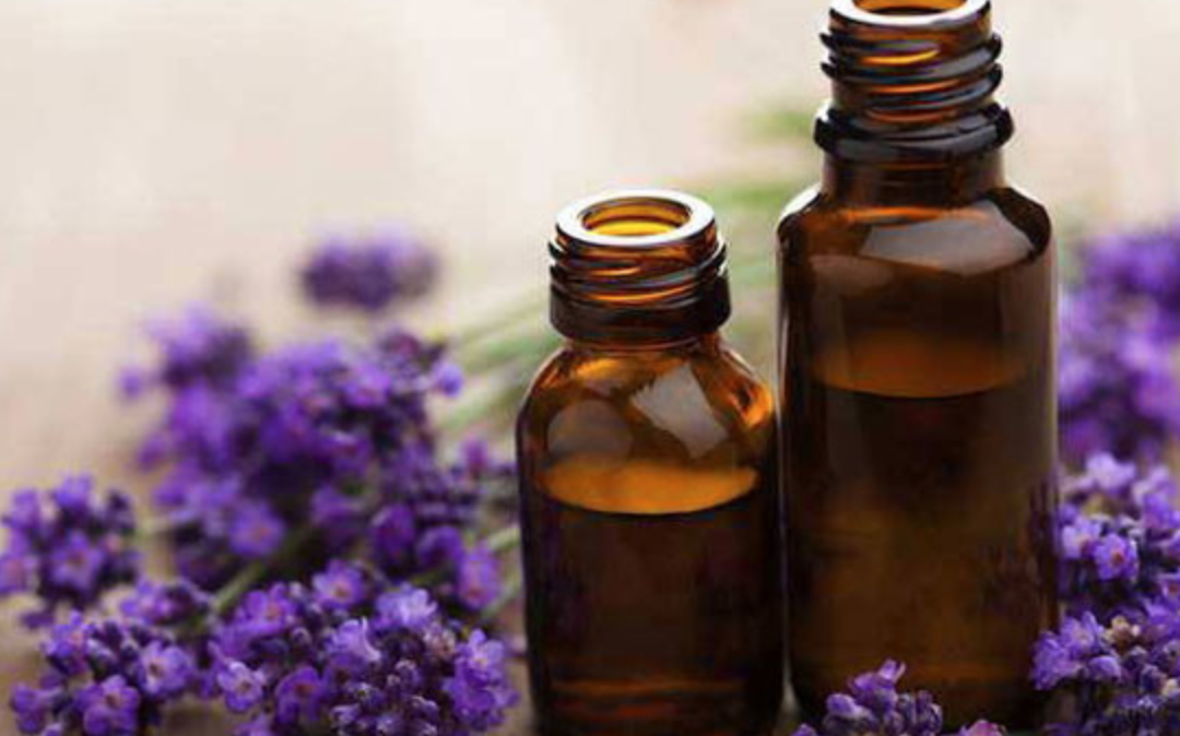 imagem mostra óleo essencial de lavanda