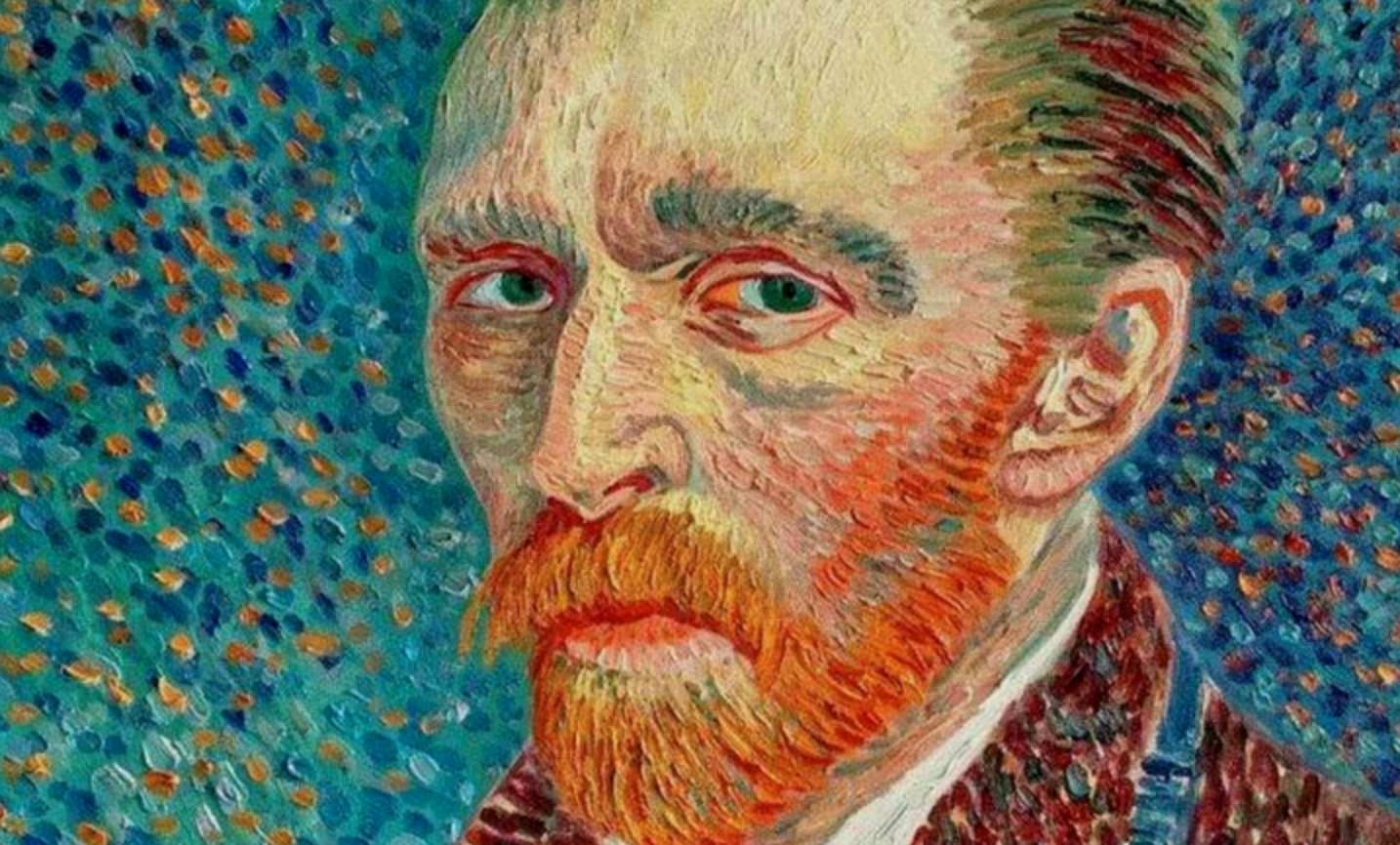 imagem mostra auto retrato de Van Gogh