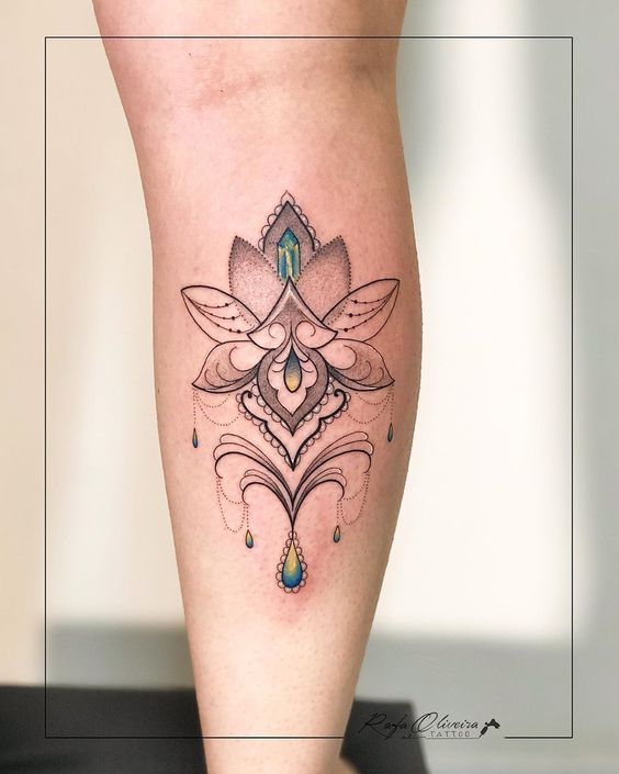 tatuagem flor de lotus 4 5