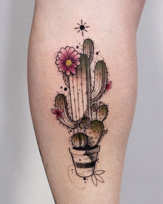 Tatuagem de cacto: 50 ideias delicadas e criativas