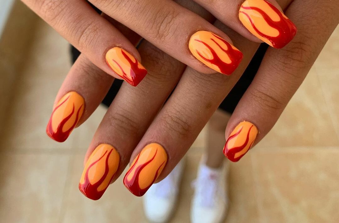 unhas de fogo
