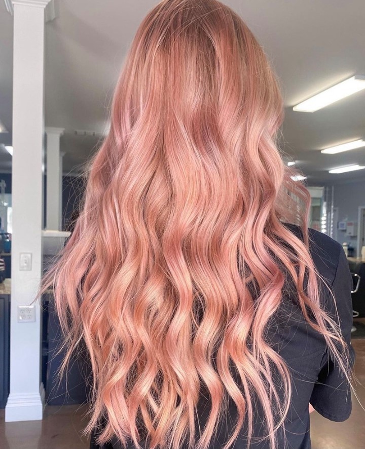 cabelo rose gold