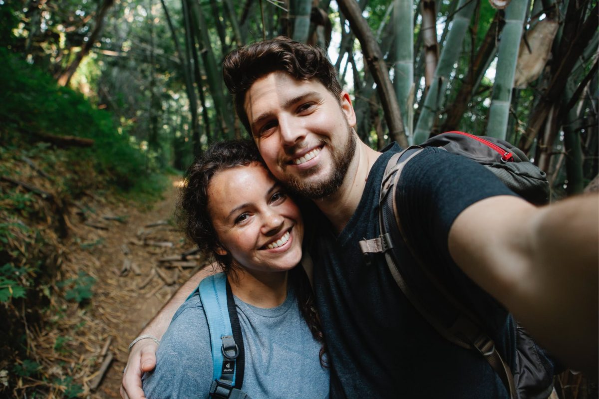 Legenda para foto de casal
