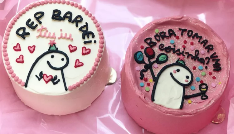 Bentô Cake com frases para aniversário